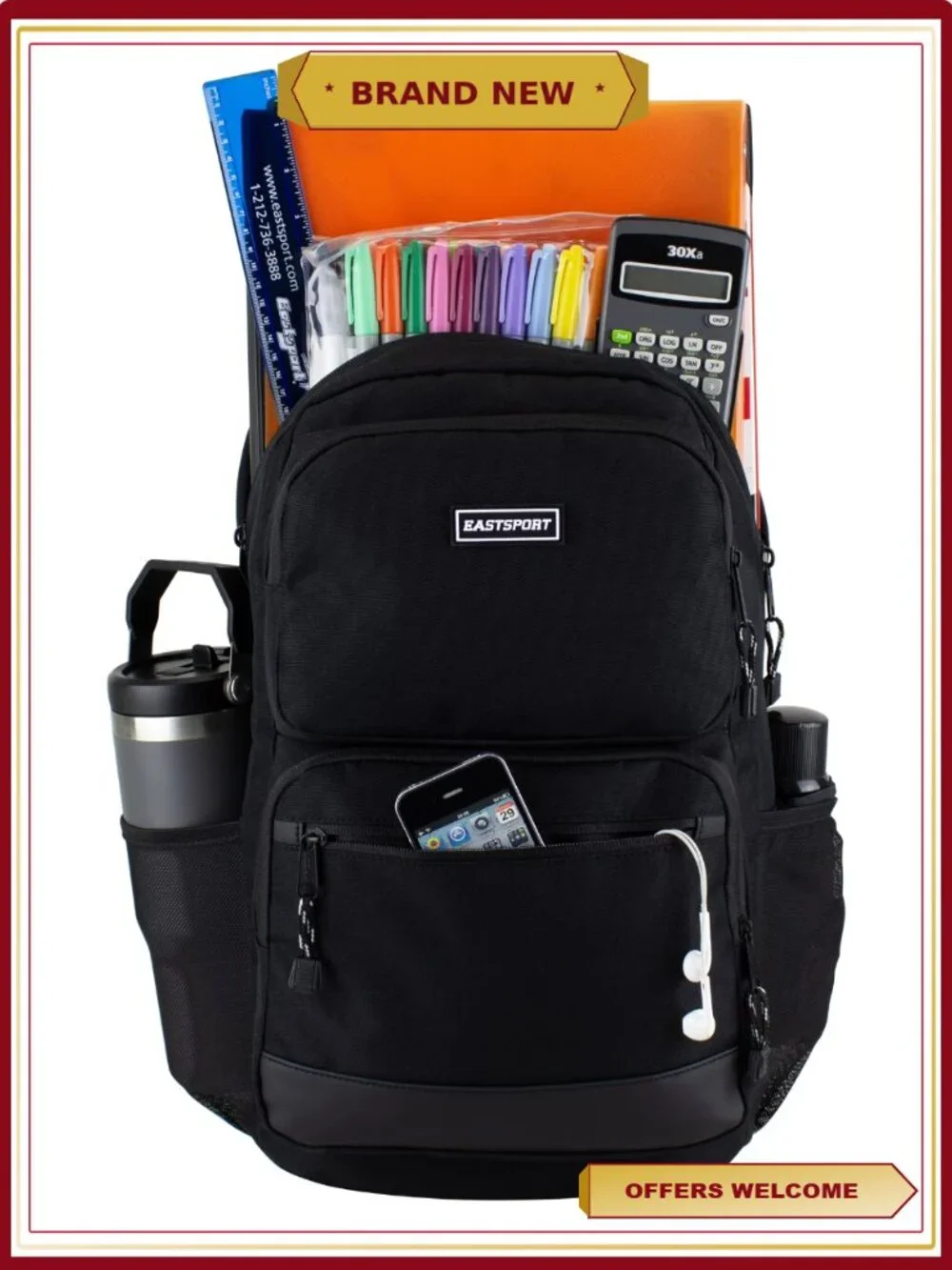 17 inch Aurora Core Backpack with Laptop Sleeve